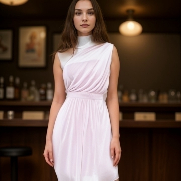 💥NWT💥 ADRIANNA PAPELL LOVE STORY ONE SHOULDER DRESS SZ 14 RV $248 - Picture 1 of 8